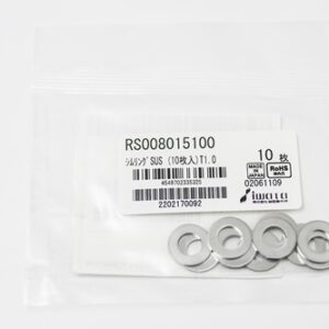 Shim Washer, 1.0mm Thick, ID 8mm x OD 15mm, SUS304 (Pack of 10), RS008015100