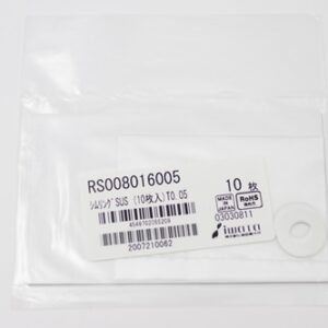 Shim Washer, 0.05mm Thick, ID 8mm x OD 16mm, SUS304 (Pack of 10), RS008016005