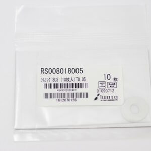 Shim Washer, 0.05mm Thick, ID 8mm x OD 18mm, SUS304 (Pack of 10), RS008018005