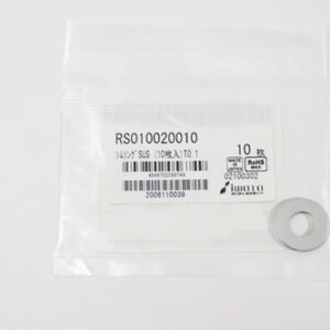 Shim Washer, 0.10mm Thick, ID 10mm x OD 20mm, SUS304 (Pack of 10), RS010020010