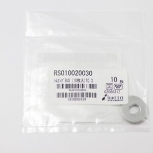 Shim Washer, 0.30mm Thick, ID 10mm x OD 20mm, SUS304 (Pack of 10), RS010020030