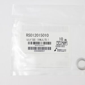 Shim Washer, 0.10mm Thick, ID 12mm x OD 15mm, SUS304 (Pack of 10), RS012015010