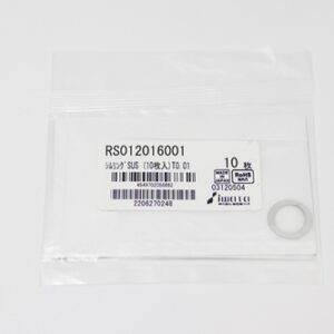 Shim Washer, 0.01mm Thick, ID 12mm x OD 16mm, SUS304 (Pack of 10), RS012016001