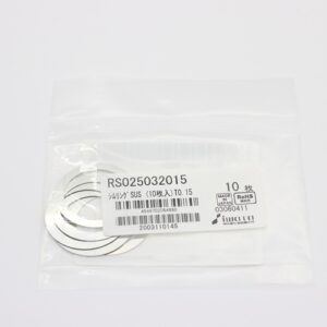 Shim Washer, 0.15mm Thick, ID 25mm x OD 32mm, SUS304 (Pack of 10), RS025032015