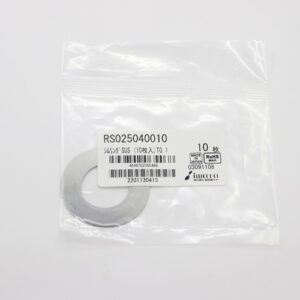Shim Washer, 0.10mm Thick, ID 25mm x OD 40mm, SUS304 (Pack of 10), RS025040010