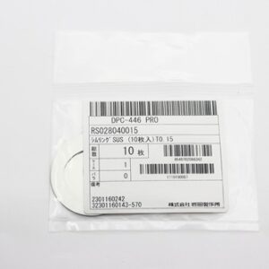 Shim Washer, 0.15mm Thick, ID 28mm x OD 40mm, SUS304 (Pack of 10), RS028040015