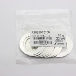 Shim Washer, 1.0mm Thick, ID 28mm x OD 42mm, SUS304 (Pack of 10), RS028042100