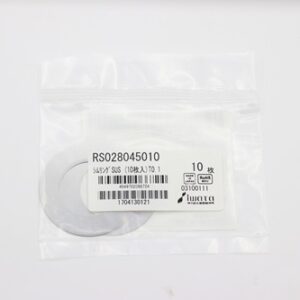 Shim Washer, 0.10mm Thick, ID 28mm x OD 45mm, SUS304 (Pack of 10), RS028045010