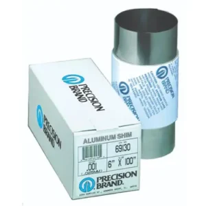 Shim Roll, .002" Thick, 6" x 100" Long, Aluminum, 69195