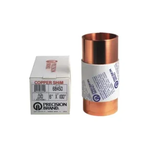 Shim Roll, .002" Thick, 6" x 100" Long, Copper, 68195