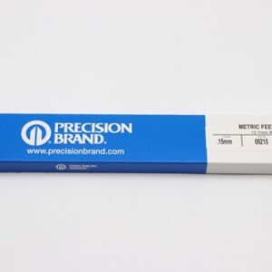 0.15mm Thick, Spring Steel C1095 Metric Feeler Gauge 12.7mm Wide x 305mm Long Blades, Pack of 12, 09215