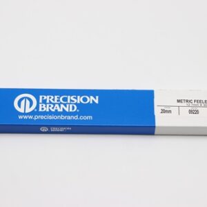 0.20mm Thick, Spring Steel C1095 Metric Feeler Gauge 12.7mm Wide x 305mm Long Blades, Pack of 12, 09220