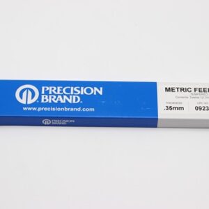 0.35mm Thick, Spring Steel C1095 Metric Feeler Gauge 12.7mm Wide x 305mm Long Blades, Pack of 12, 09235