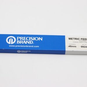 0.45mm Thick, Spring Steel C1095 Metric Feeler Gauge 12.7mm Wide x 305mm Long Blades, Pack of 12, 09245