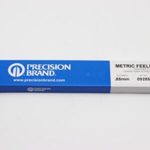 0.85mm Thick, Spring Steel C1095 Metric Feeler Gauge 12.7mm Wide x 305mm Long Blades, Pack of 12, 09285