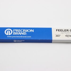 0.003" Thick Feeler Gauge Carbon Steel, 1/2" Wide x 12" Long Blades, Pack of 12, 19210, 19K3