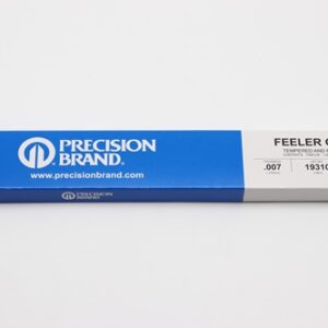 0.007" Thick Feeler Gauge Carbon Steel, 1/2" Wide x 12" Long Blades, Pack of 12, 19310, 19K7