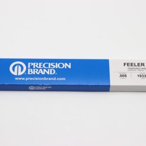 0.008" Thick Feeler Gauge Carbon Steel, 1/2" Wide x 12" Long Blades, Pack of 12, 19335, 19K8