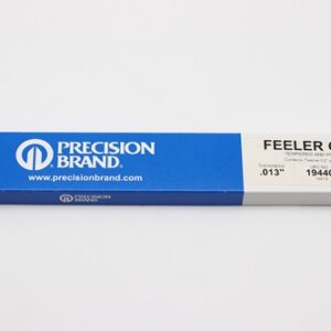 0.013" Thick Feeler Gauge Carbon Steel, 1/2" Wide x 12" Long Blades, Pack of 12, 19440, 19K13